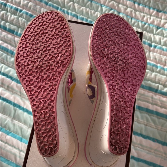 Coach Women's Colorful Patterned Heels - Picture 7 of 7